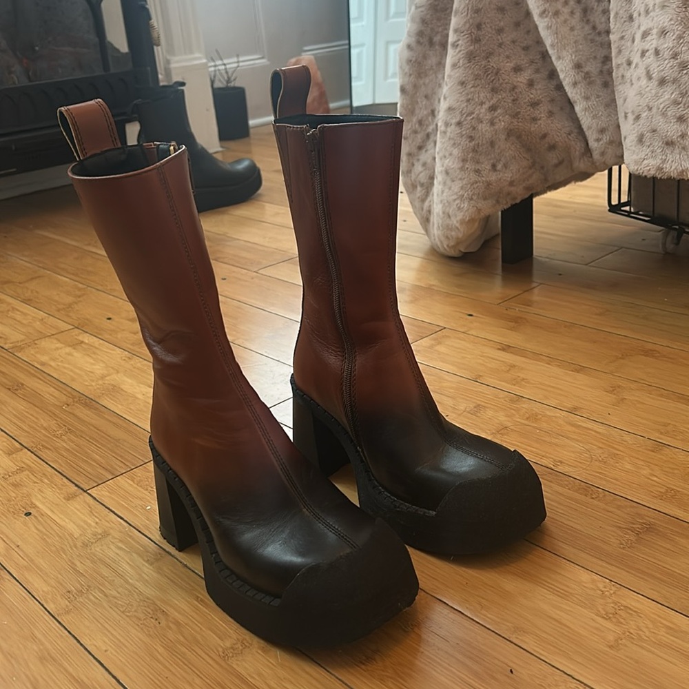 Miista Sibylle Brown & Black Boots